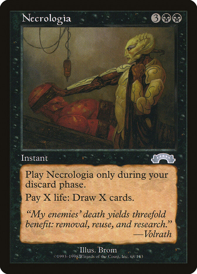 Necrologia card front