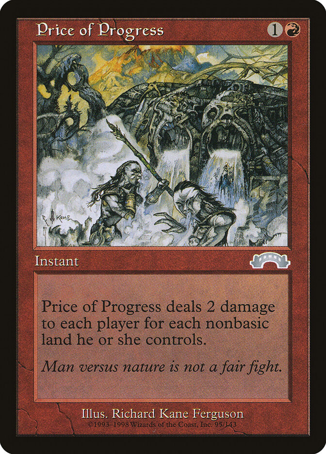 Price of Progress card front