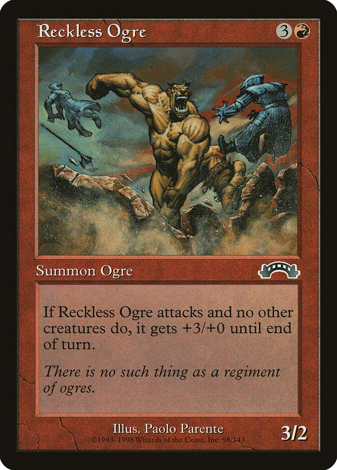 Reckless Ogre card front