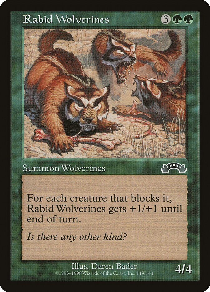 Rabid Wolverines card front
