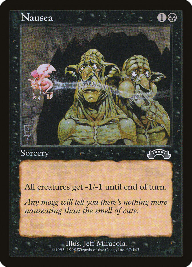 Nausea card front