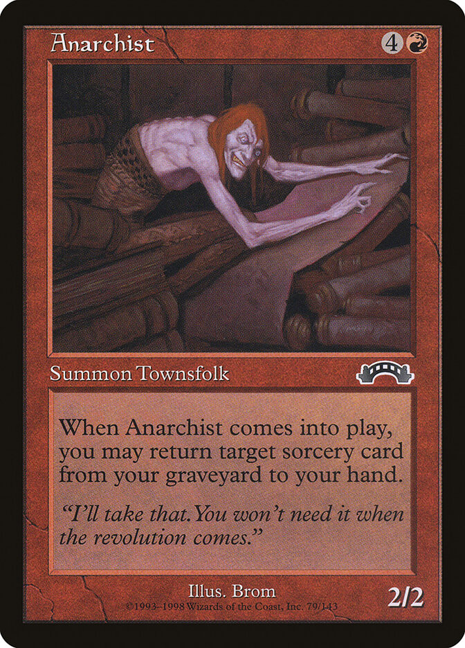 Anarchist card front