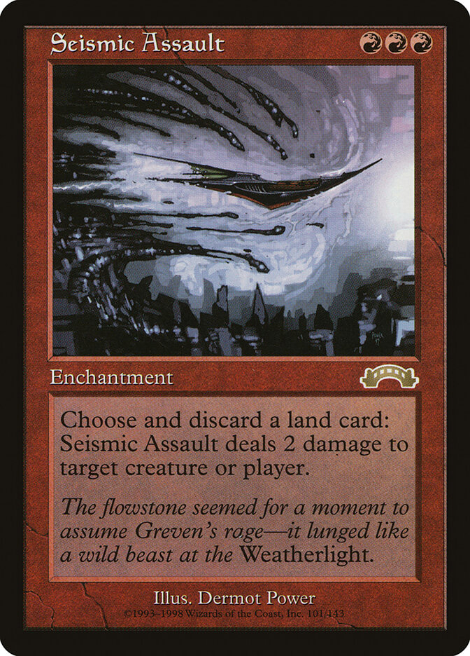 Seismic Assault card front