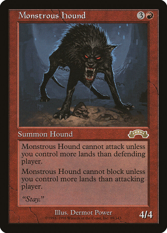 Monstrous Hound card front