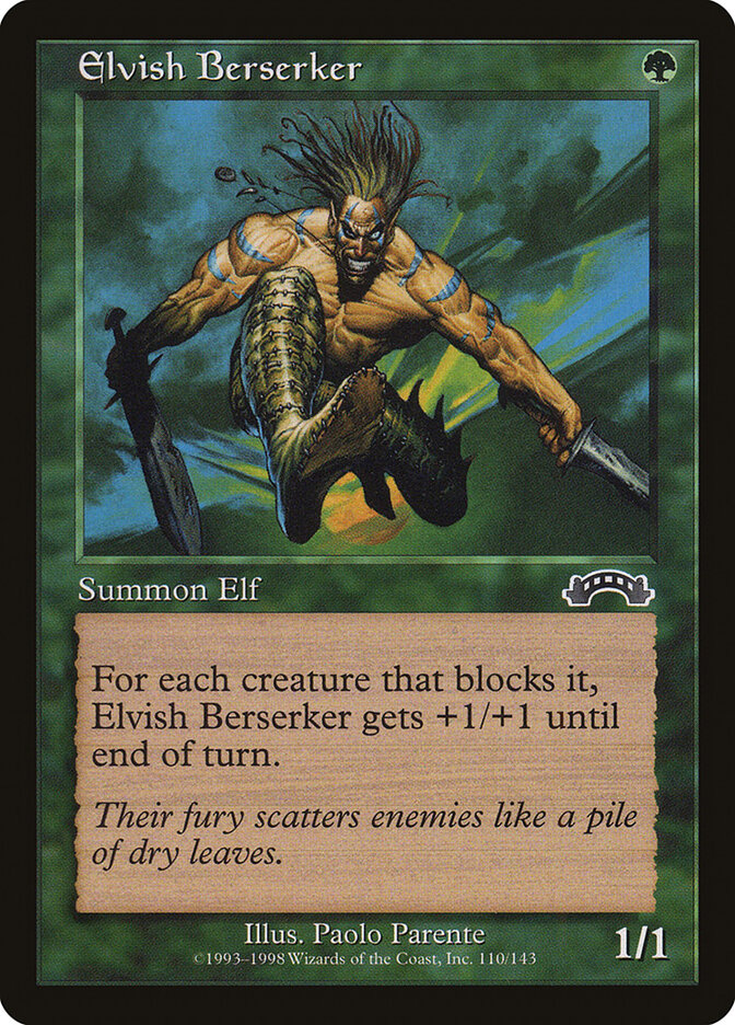 Elvish Berserker card front