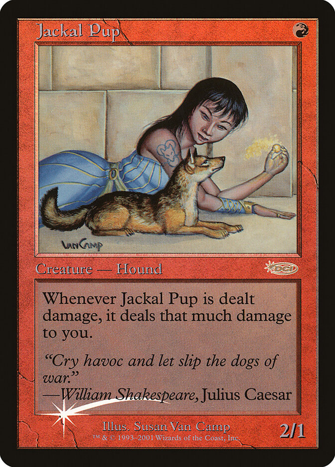 Jackal Pup card front
