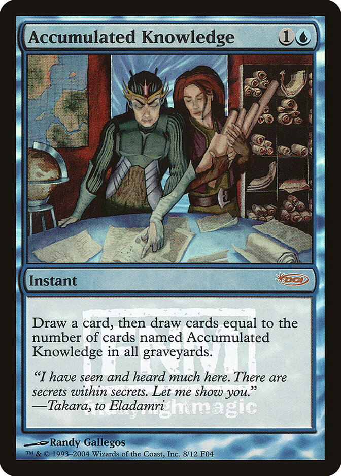 Accumulated Knowledge card front