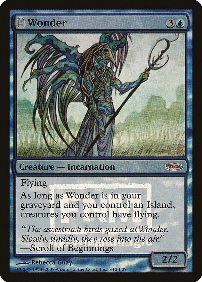 Wonder card front