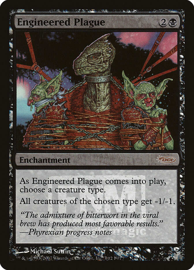Engineered Plague card front