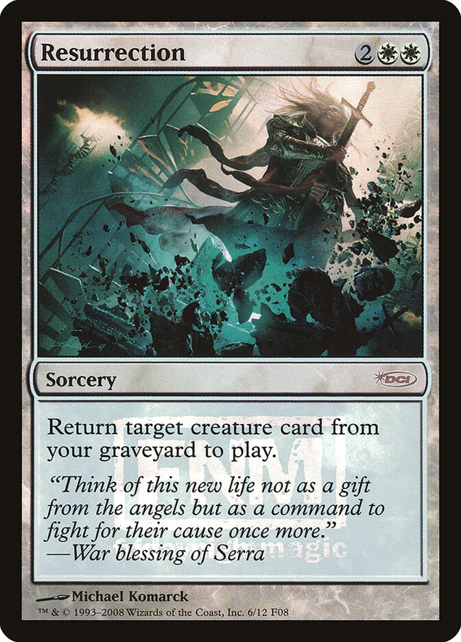 Resurrection card front