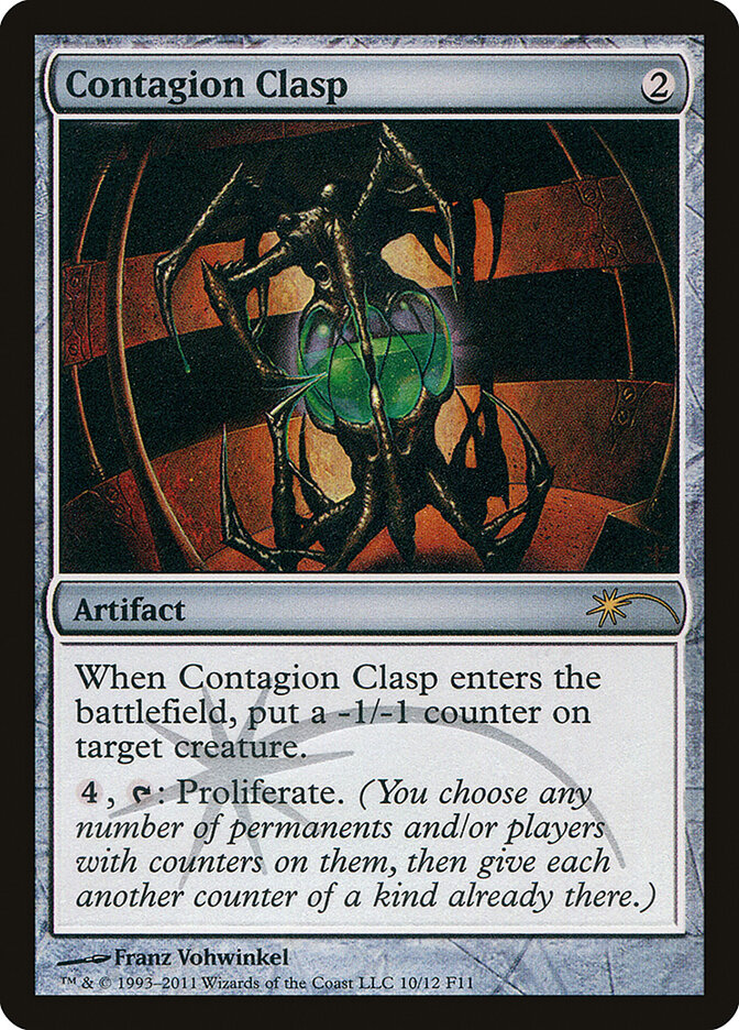 Contagion Clasp card front