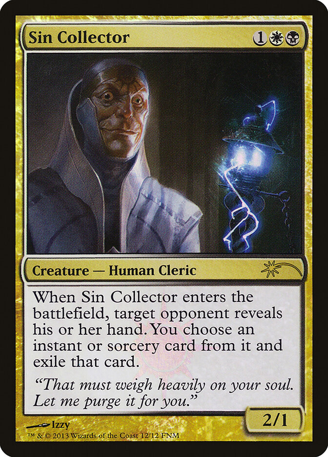 Sin Collector card front