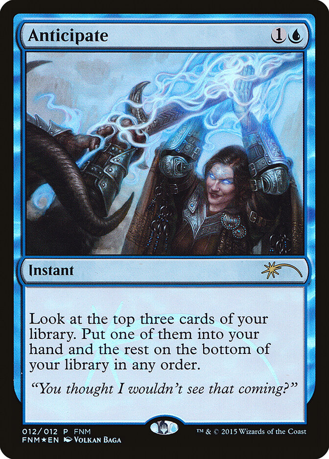 Anticipate card front