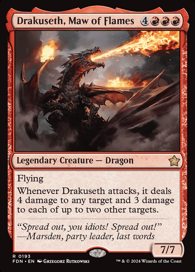 Drakuseth, Maw of Flames card front