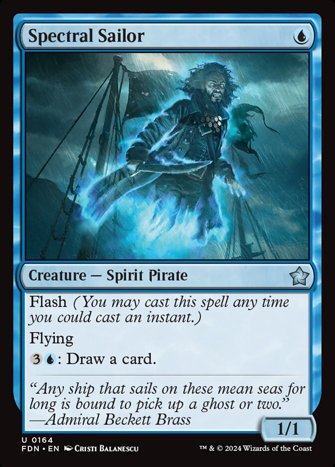 Spectral Sailor card front