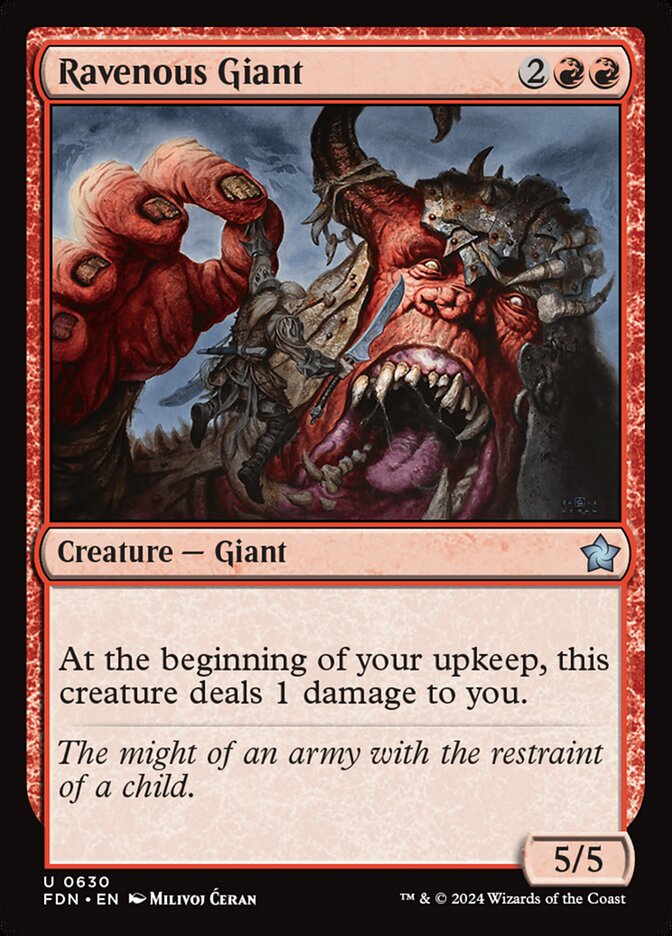 Ravenous Giant card front