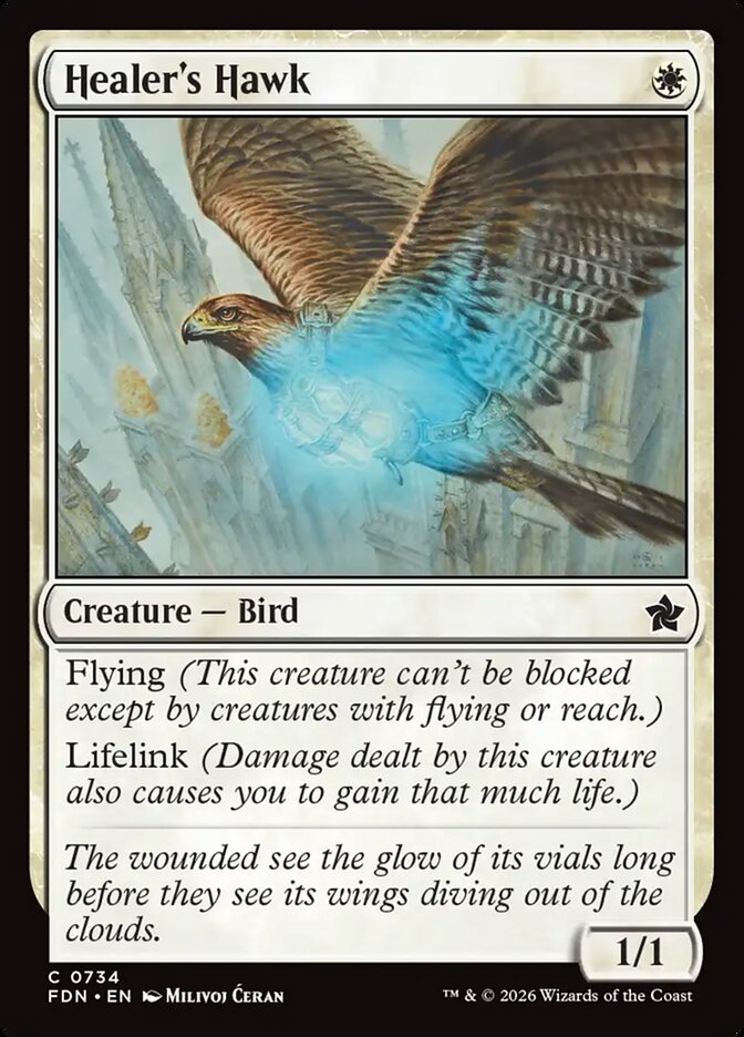Healer's Hawk card front