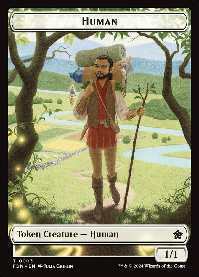Human card front