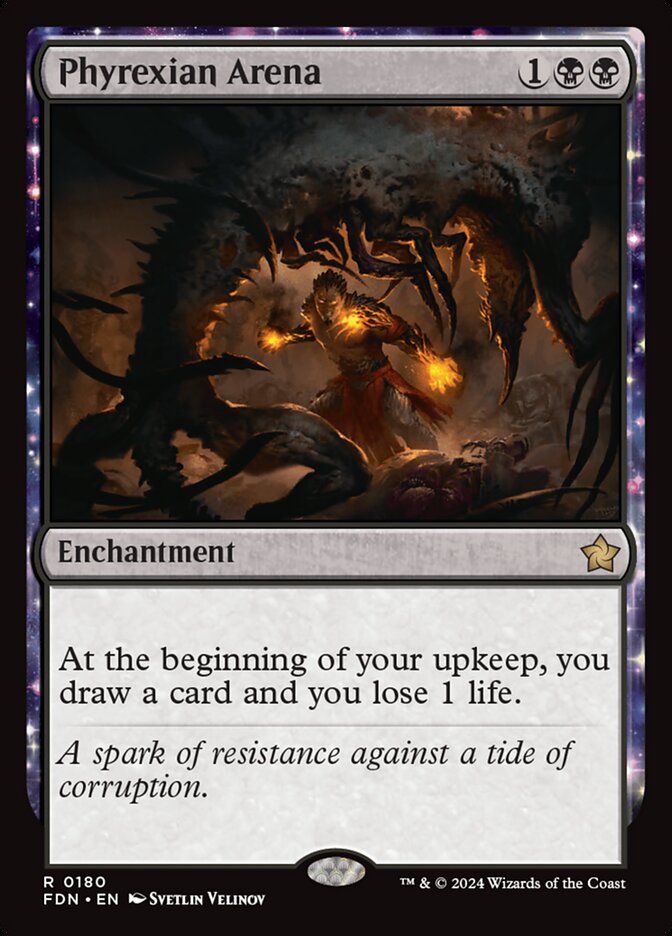 Phyrexian Arena card front