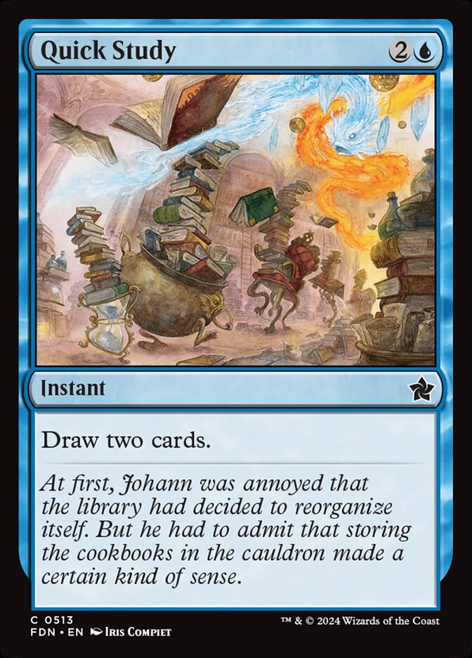 Quick Study card front