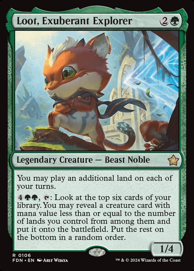 Loot, Exuberant Explorer card front