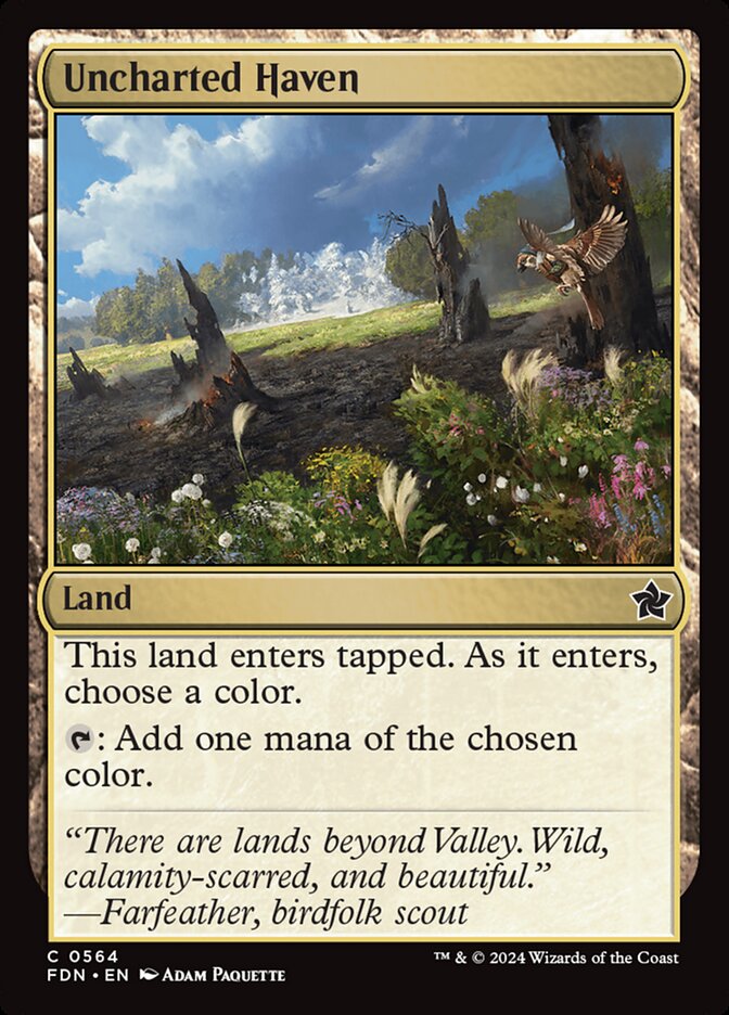 Uncharted Haven card front