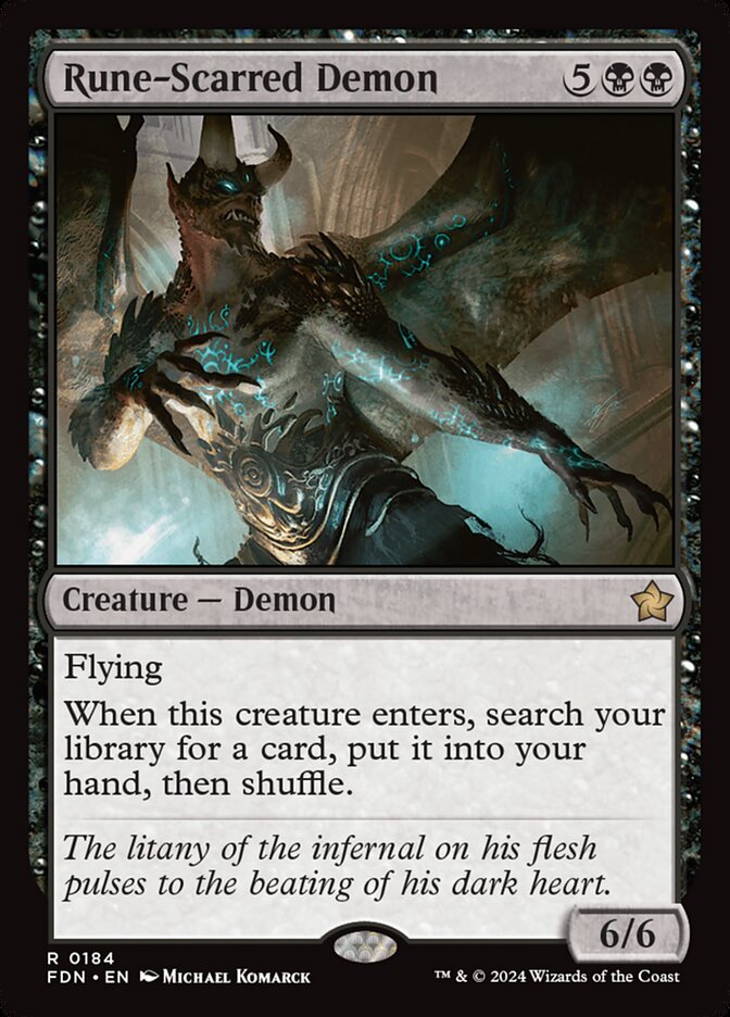 Rune-Scarred Demon card front