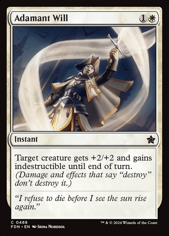 Adamant Will card front