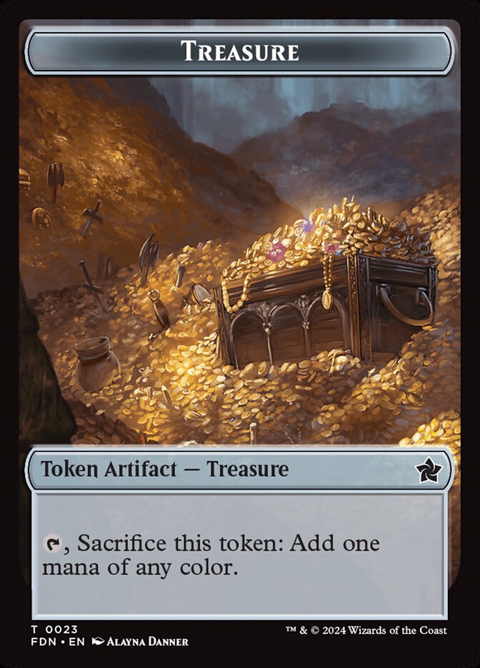 Treasure card front