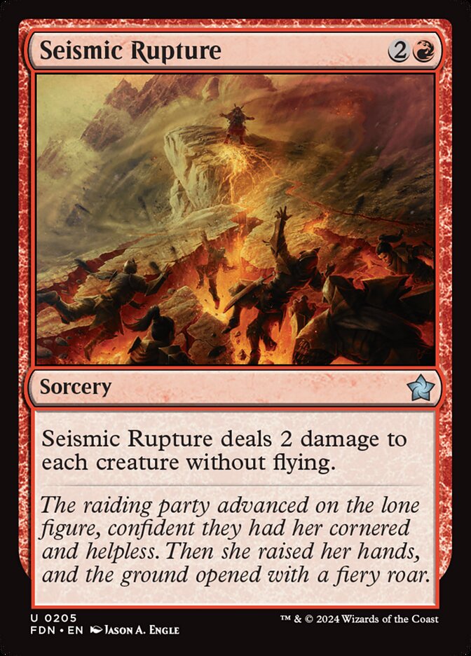 Seismic Rupture card front
