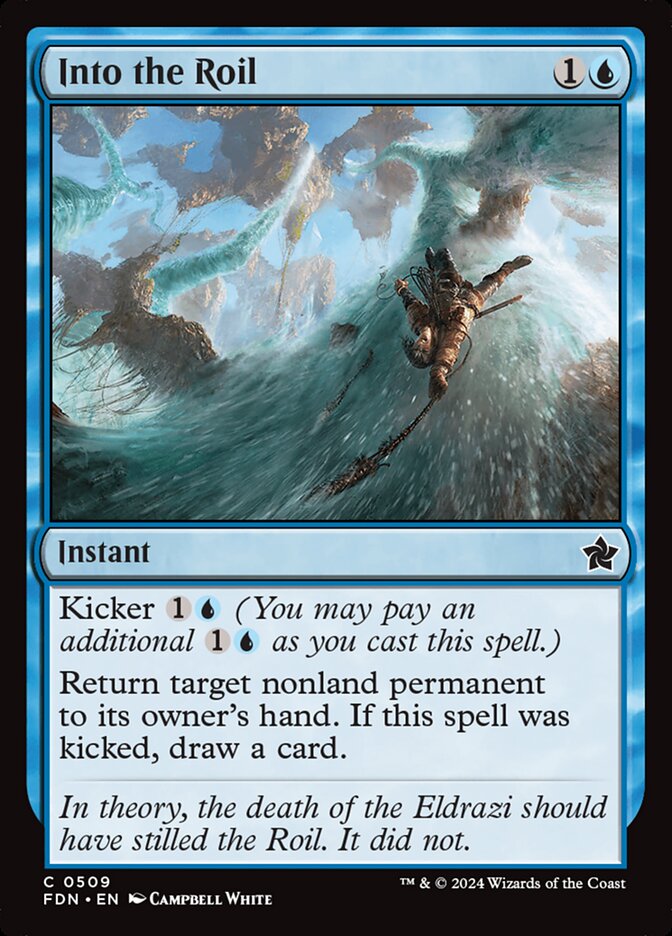 Into the Roil card front