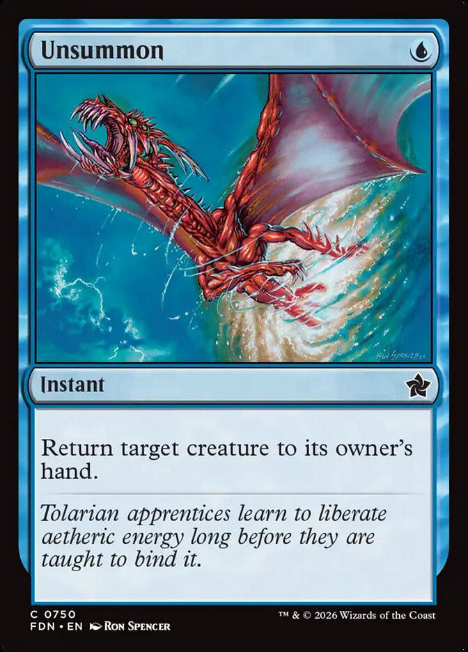 Unsummon card front