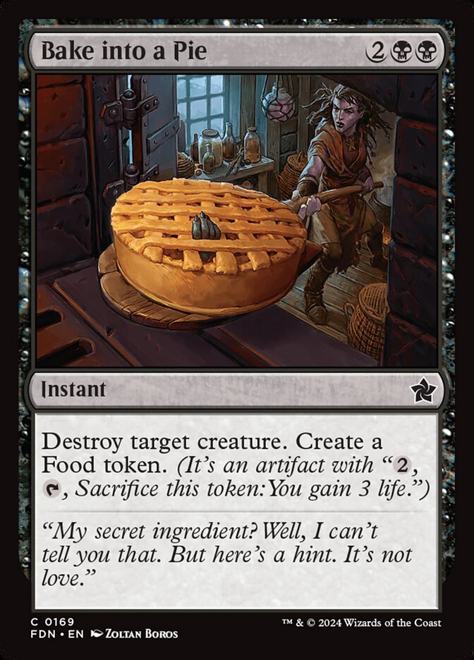 Bake into a Pie card front