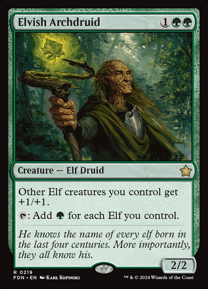 Elvish Archdruid card front