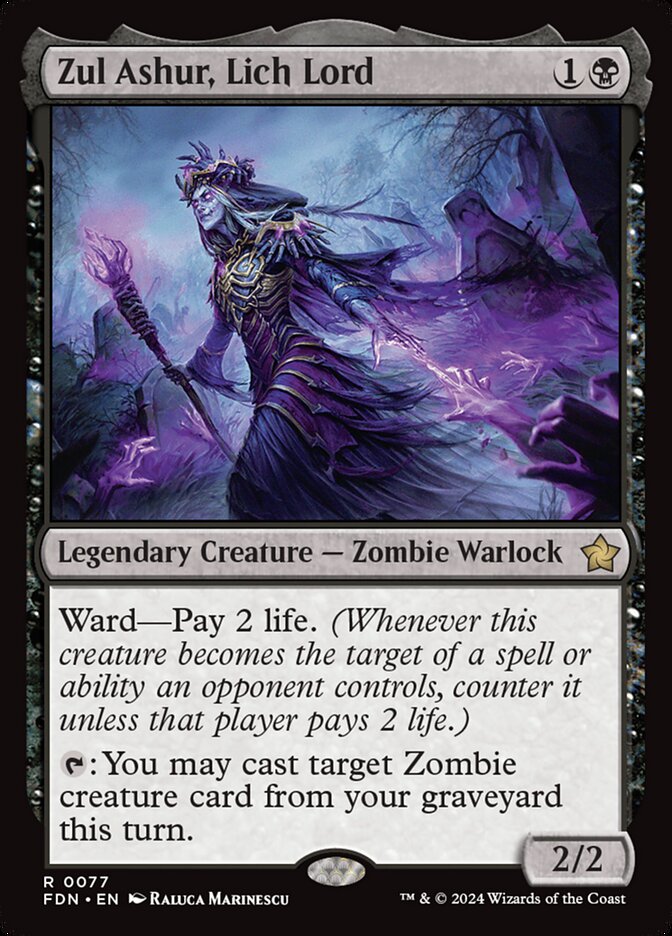 Zul Ashur, Lich Lord card front
