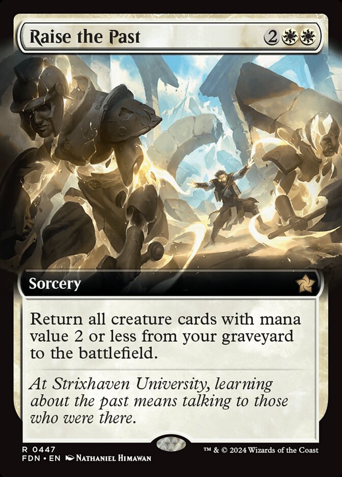 Raise the Past card front