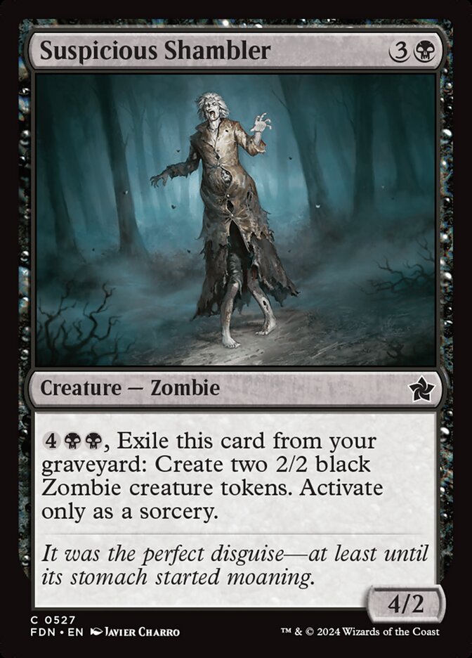 Suspicious Shambler card front