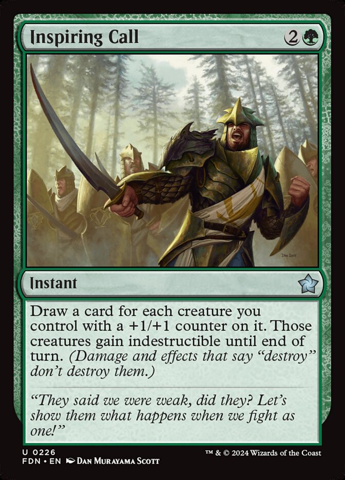Inspiring Call card front