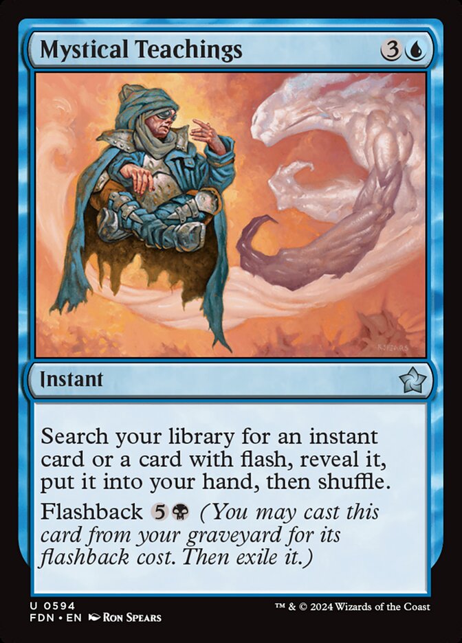 Mystical Teachings card front