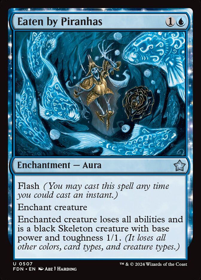 Eaten by Piranhas card front
