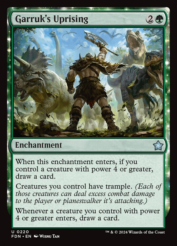 Garruk's Uprising card front