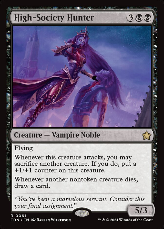 High-Society Hunter card front