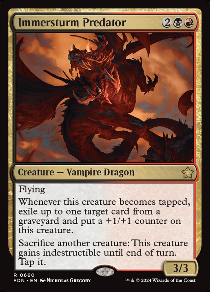 Immersturm Predator card front