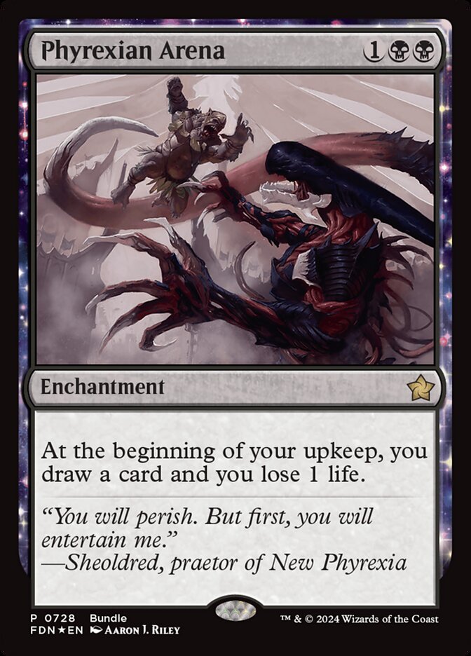 Phyrexian Arena card front