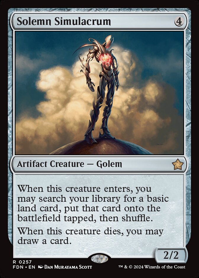 Solemn Simulacrum card front