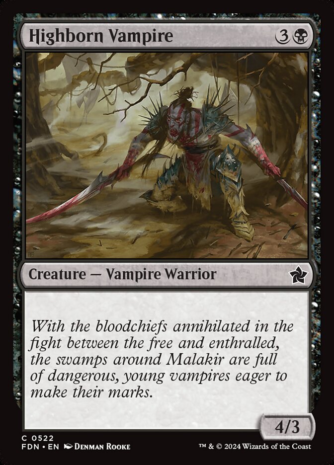 Highborn Vampire card front