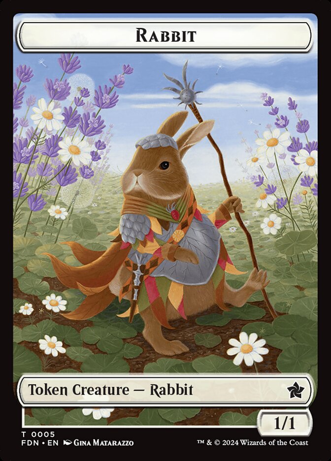 Rabbit card front