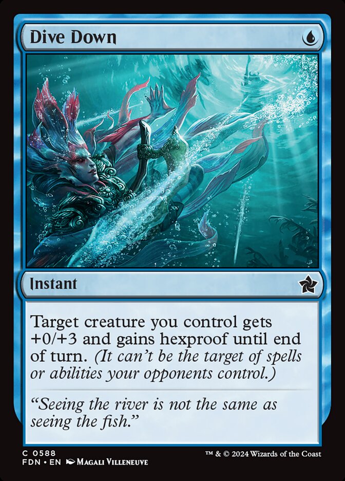 Dive Down card front