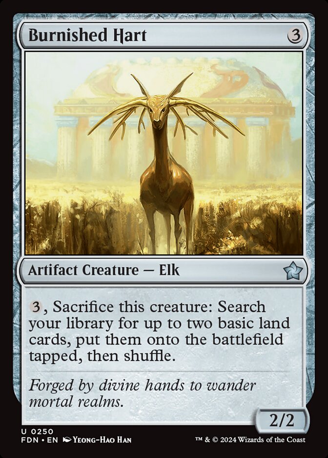 Burnished Hart card front