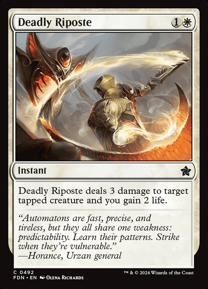 Deadly Riposte card front